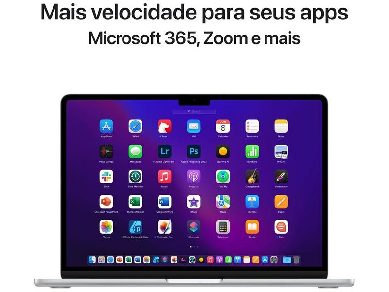 Notebook Apple Macbook Air 13,6” M2 8GB RAM 256GB SSD Prat